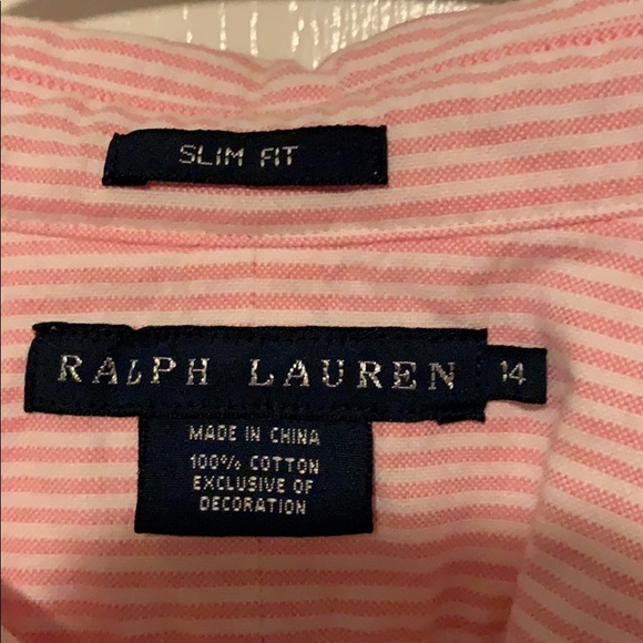 RL striped button down top - Picture 3 of 3